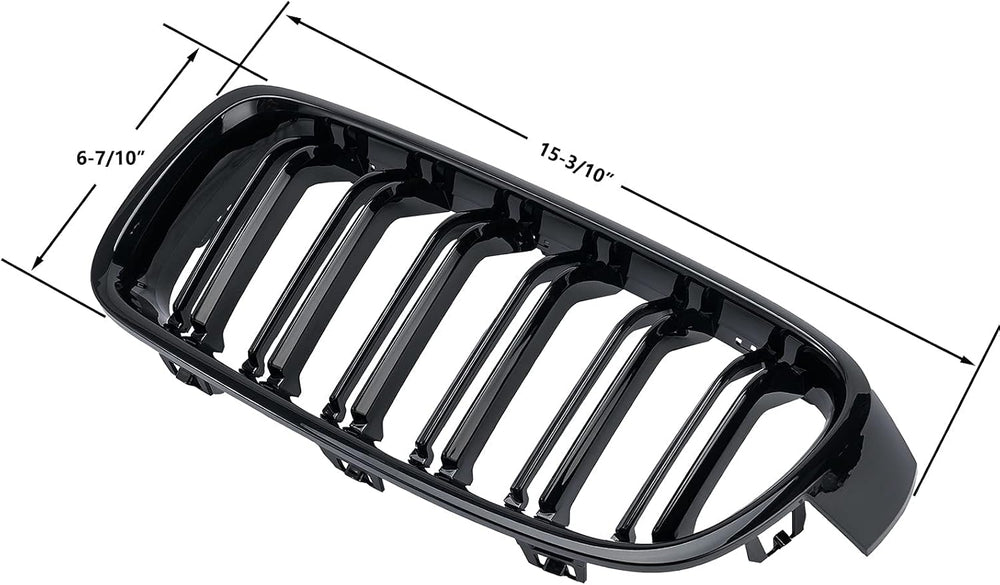 ABS F30 Grill, Front Kidney Grille for 2012-2018 BMW 3 Series F30 F31 (Double...