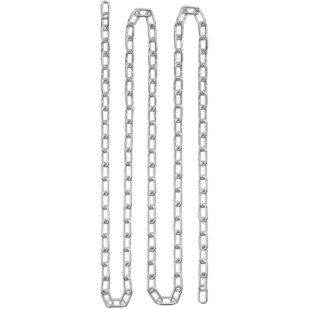 VEVOR Grade 30 Chain 1/4 Inch by 100Ft Length Grade 30 Proof Coil Chain Zinc ...