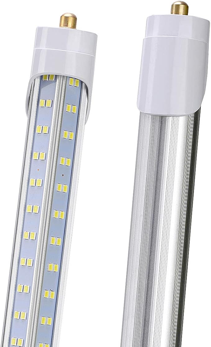 10 Pack, 8 Foot LED Bulbs, 150W 19000lm 5000K Daylight, Super Bright, T8 T10