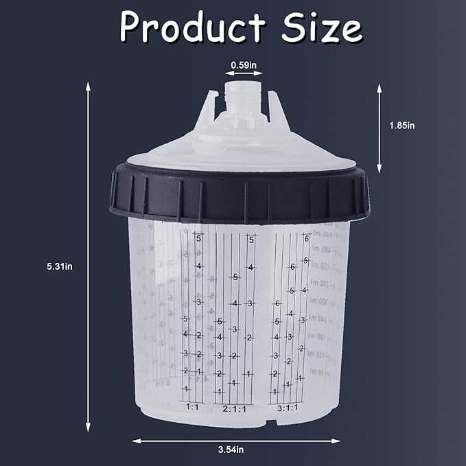 Disposable Paint Sprayer Mixing Cup