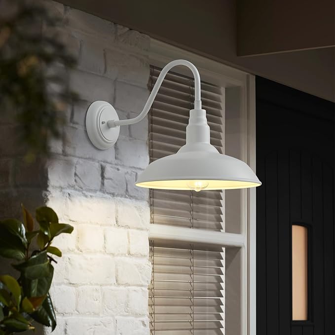 14 Inch Dome Outdoor Gooseneck Barn Light Fixture