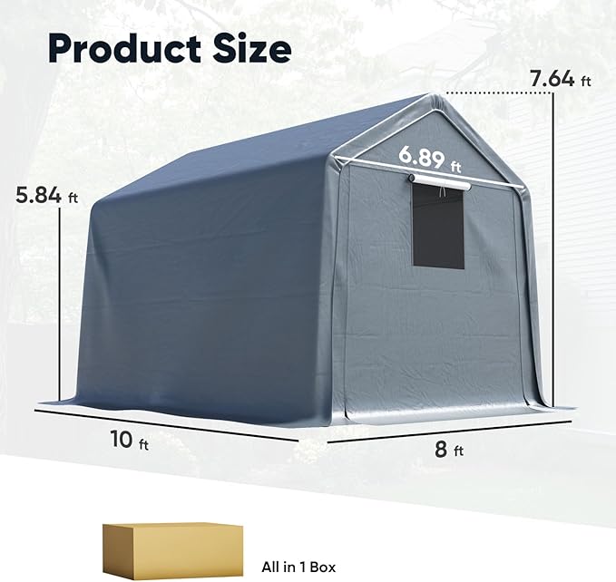 Quictent Heavy Duty 8x10FT Carport Shelter