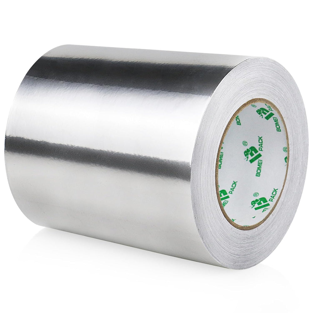 BOMEI PACK Aluminum Foil Tape, 6 Inch x 50 Yards Heavy Duty Metal Foil Tape, ...