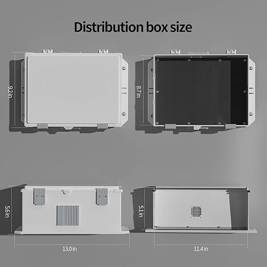 Outdoor Electrical Junction Box, ABS Water Resistant Enclosure