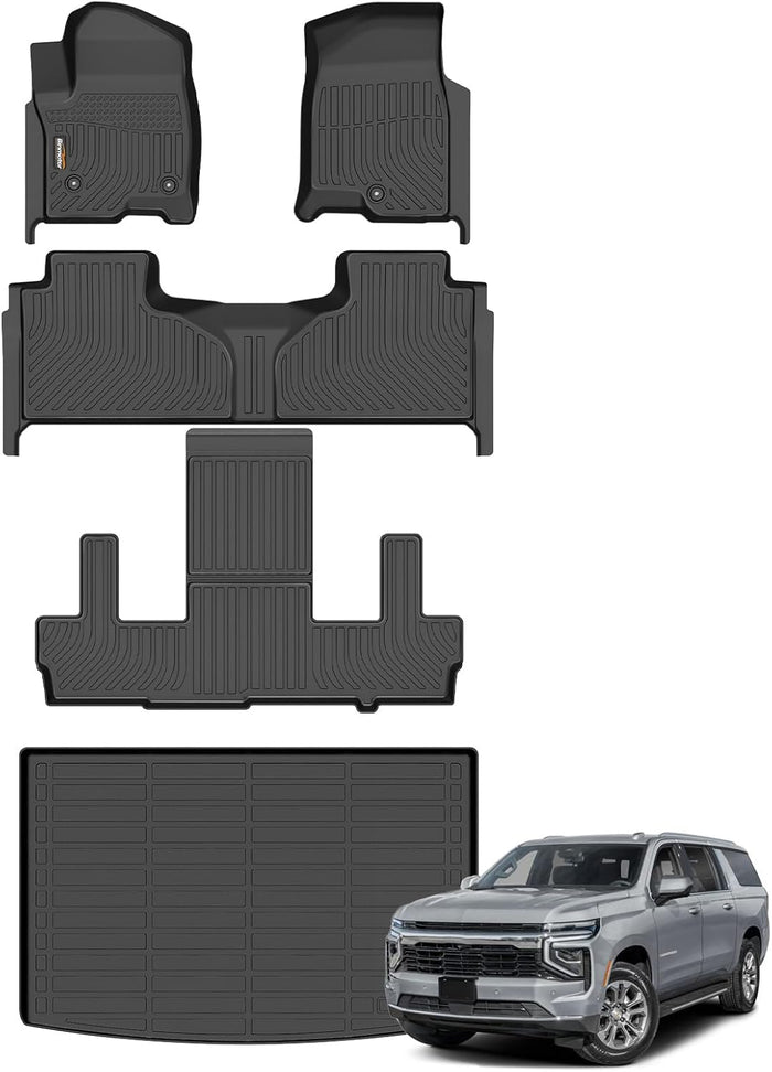 Floor Mats Cargo Liner for 2021-2026 Chevy Suburban/GMC Yukon XL