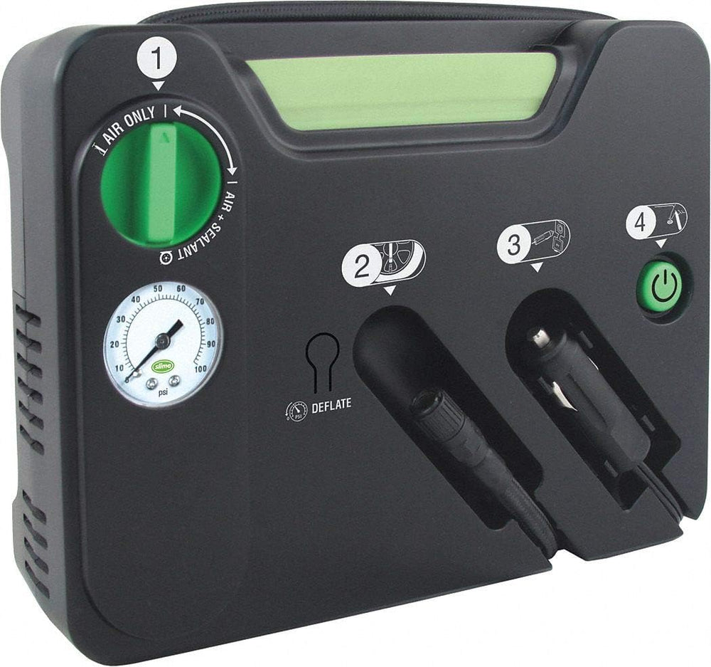 Slime 50122 Flat Tire Puncture Emergency Kit, Includes Sealant and Tire Infla...