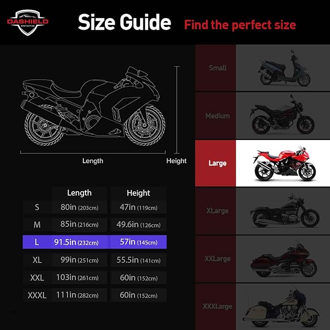 Ultimum Series Motorcycle Cover Waterproof All Weather Protection Universal