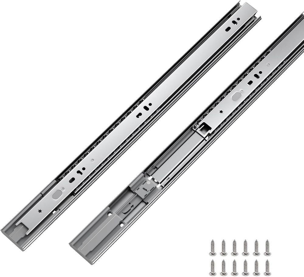 LONTAN 6 Pairs 16 Inch Soft Close Drawer Slides Heavy Duty 100lb Capacity
