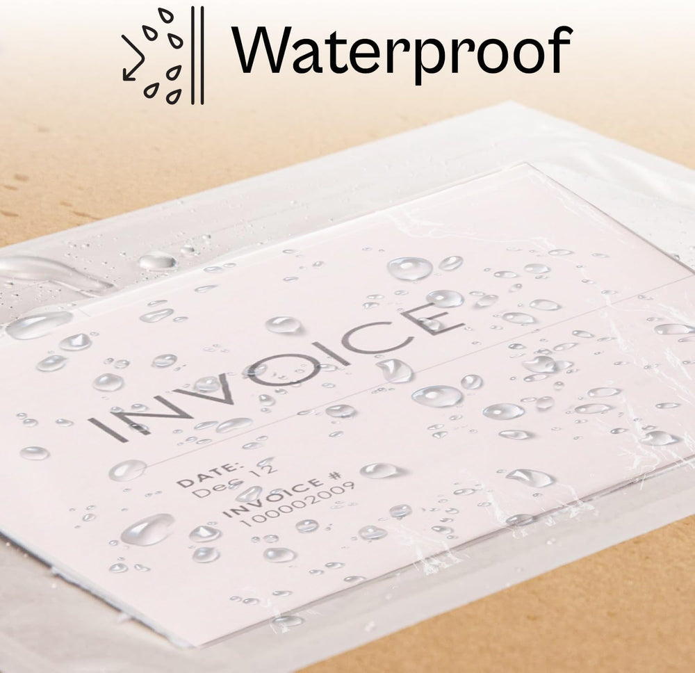 PSBM 1000 PCS 7 x 10 Inch Clear Blank Packing List Envelopes, Shipping Docume...