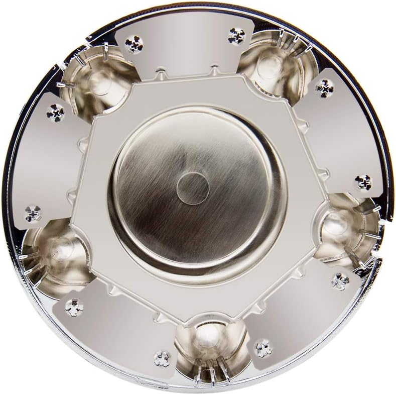 B4B BANG 4 BUCK 4 Packs 7" Center Cap with 5-Lug Steel Wheel Chrome for ...