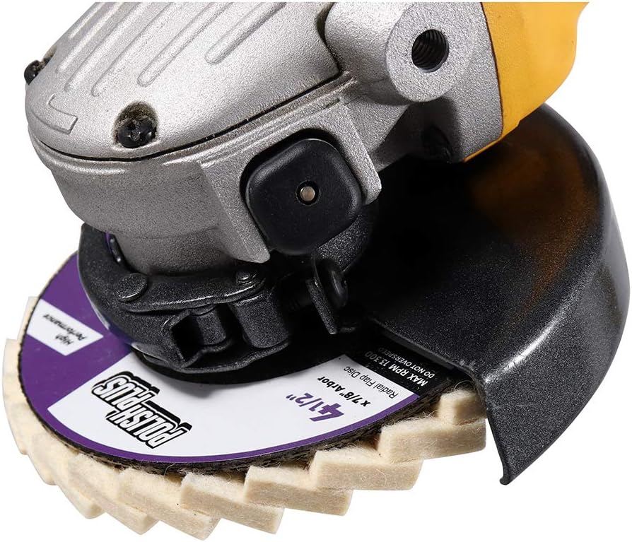 BHA 4-1/2 Polish Plus Felt Flap Disc for Polishing and Buffing - 5 Pack