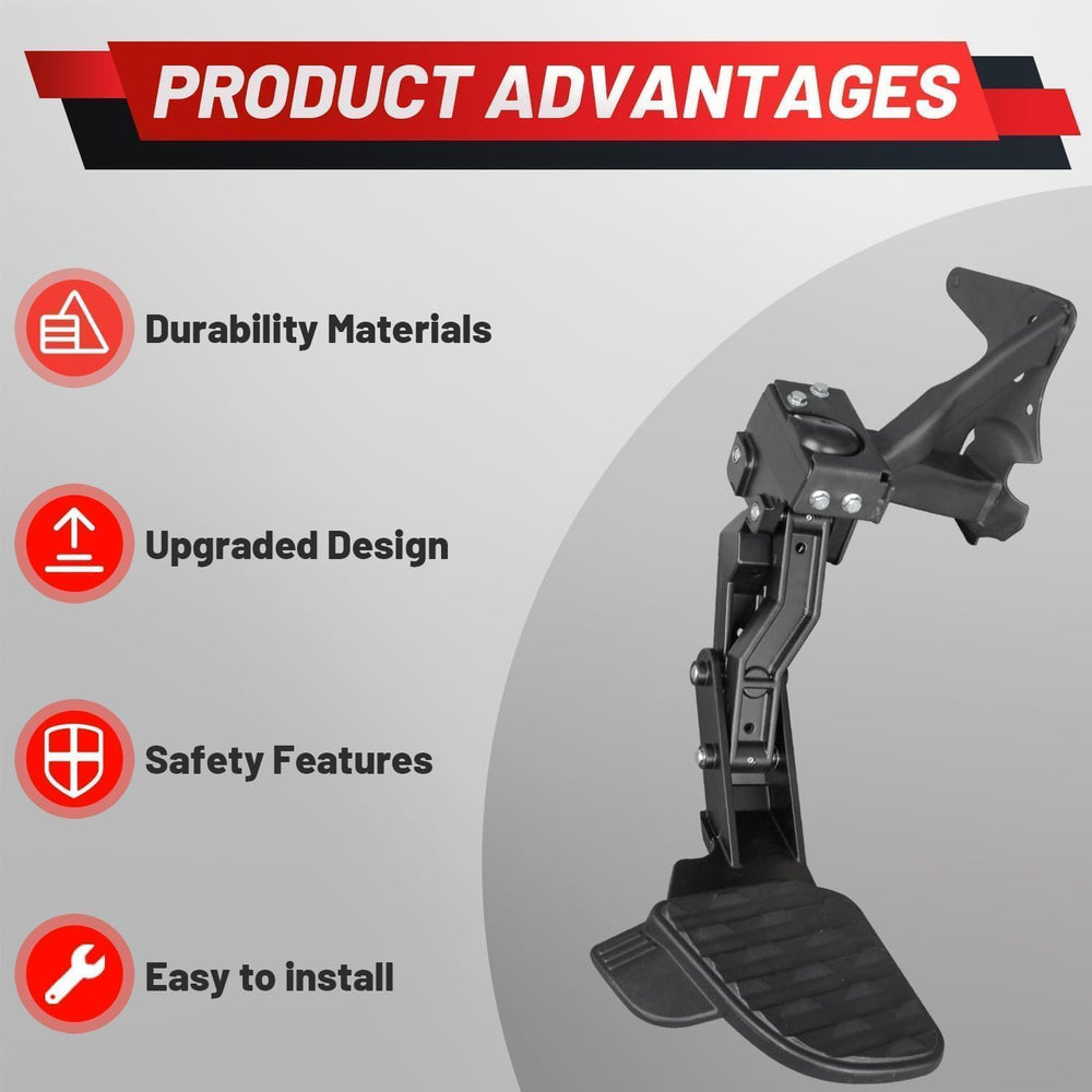 Upgraded Retractable Rear Bed Step Compatible with 2019-2024 Dodge Ram 1500 D...