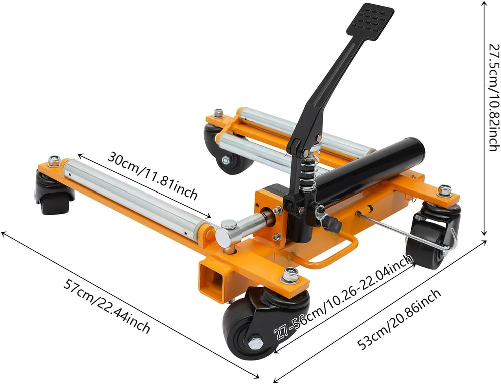 Car Wheel Dolly Jack Mechanical 2204-lbs Steel Car Moving Skates | 12'