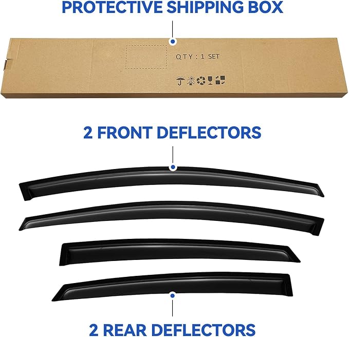 Window Visors Rain Guards Shield