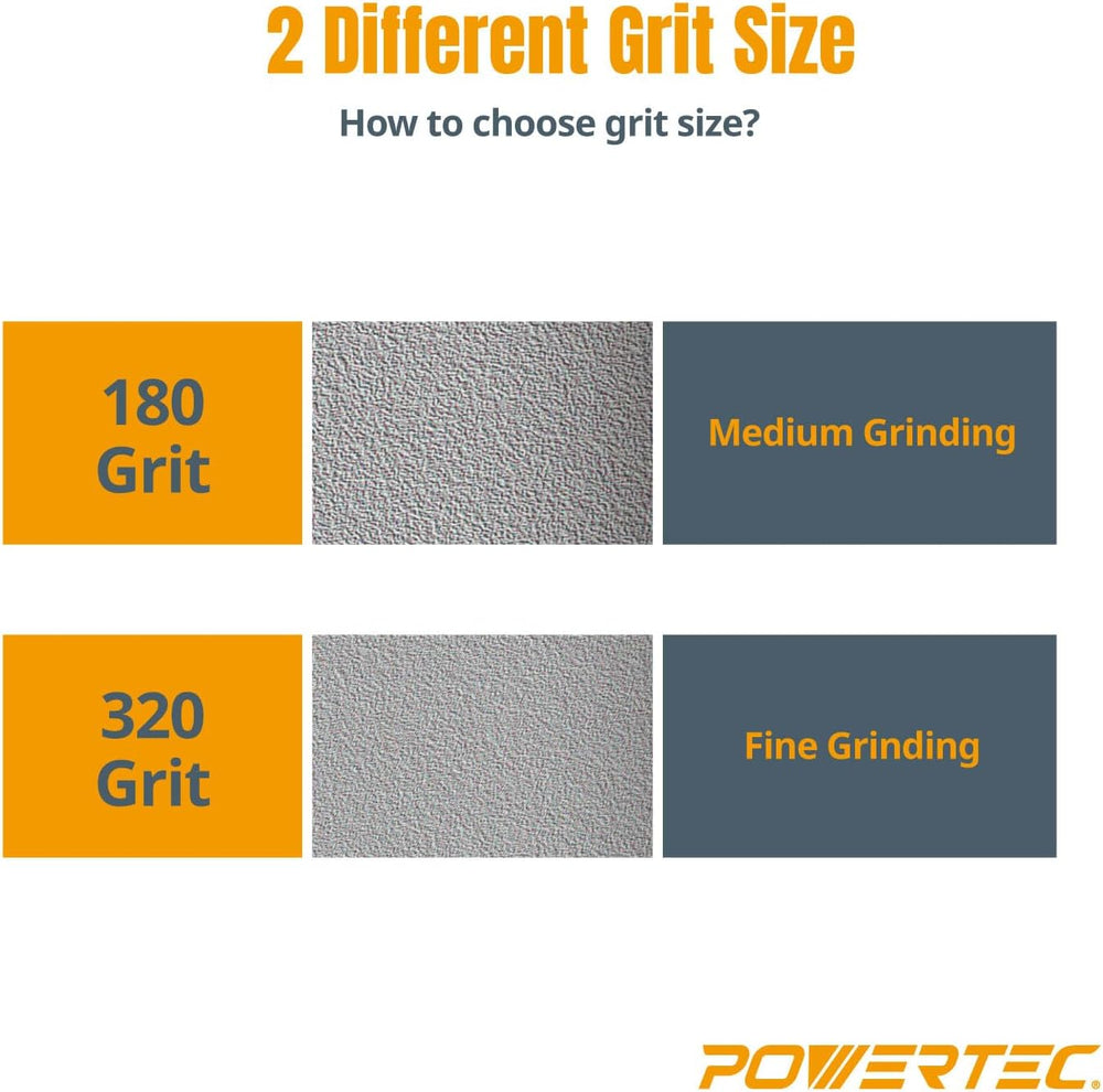 POWERTEC CBN Grinding Wheel 8 Inch 320 Grit, Bench Grinder Wheel for Sharpeni...