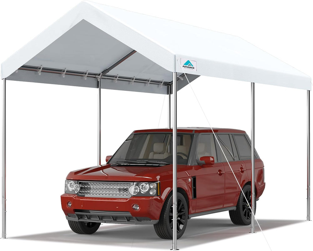 ADVANCE OUTDOOR 10x15 ft Heavy Duty Carport Potable Car Canopy Garage Party T...
