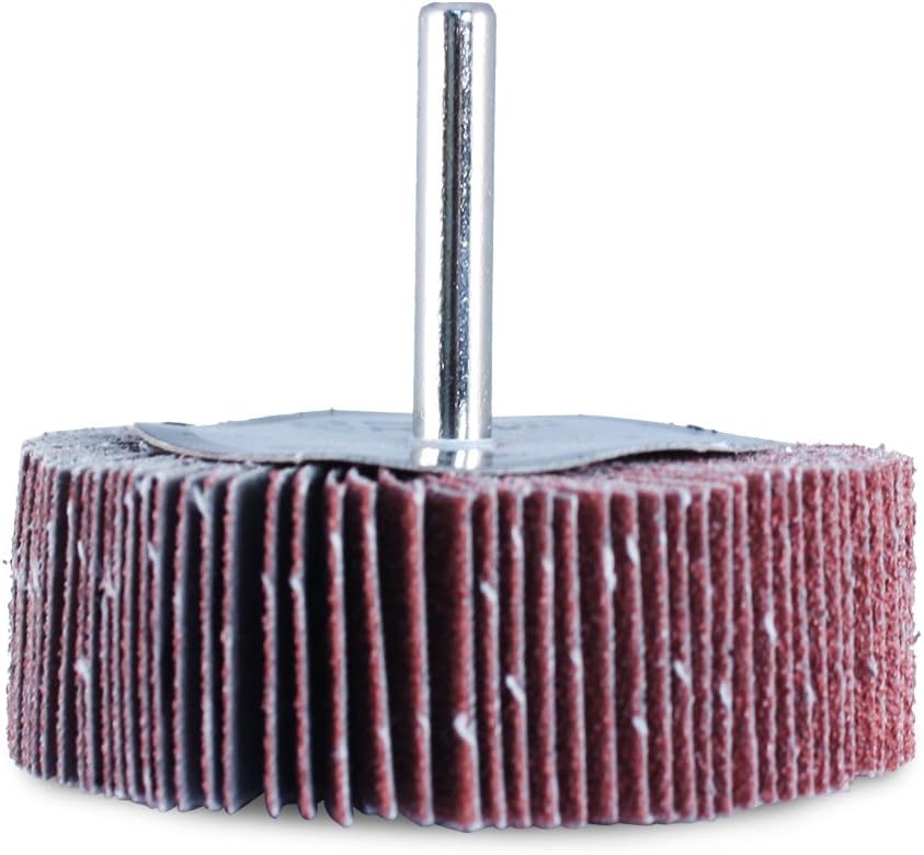 BHA 3 x 1 x 1/4 Aluminum Oxide Mounted Flap Wheel - 120 Grit - 5 Pack