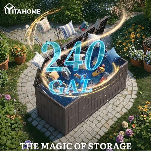 YITAHOME XXL 240 Gallon Extra Large Deck Box