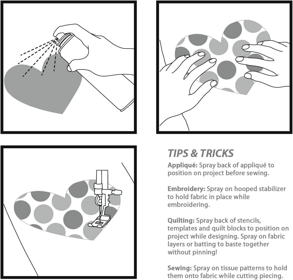 SpraynBond Basting Spray for Quilting with HeatnBond Iron-On Sewable Sheet – ...