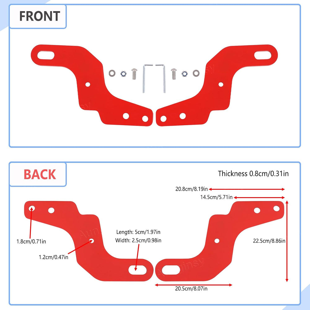 Aunginsy 2PCS Rear Tow Hitch Receiver Hook Compatible with Toyota Tundra 2026...