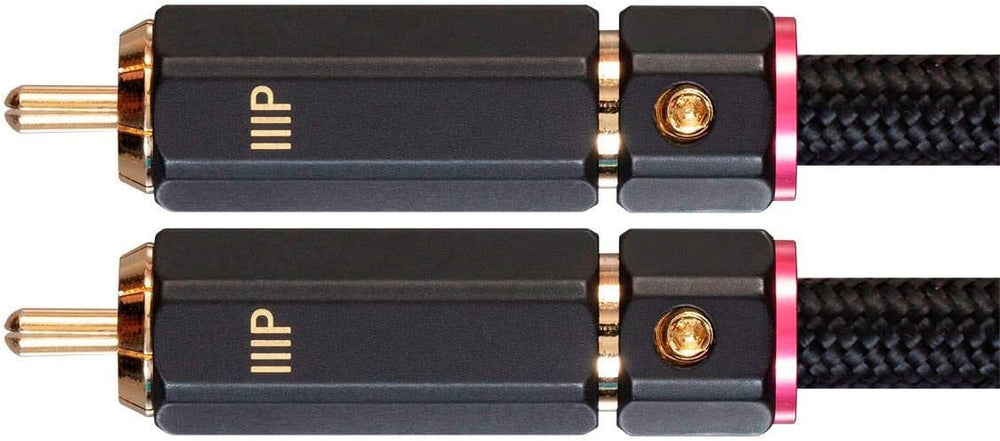 Monoprice Male RCA Two Channel Stereo Audio Cable - 25 Feet - Black, Gold Pla...