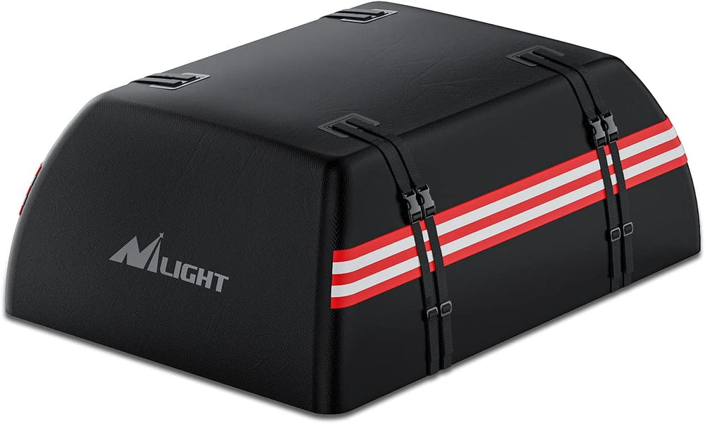Nilight Car Roof Bag 15 Cubic Feet Waterproof Rooftop Cargo Carrier,Suitable ...