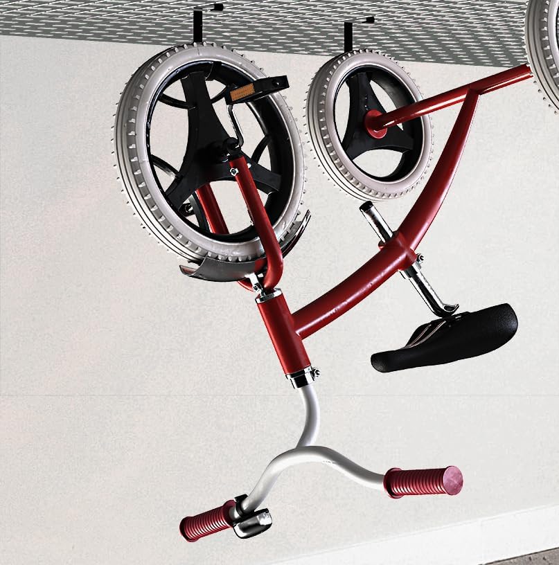 NACETURE Garage Ceiling Rack Bike Hooks, 8 Pack Storage Hooks (Flat Hook)