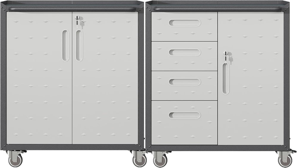 Metal Tool Cabinet, Garage Storage Cabinet System, Wall Cabinet & Locking