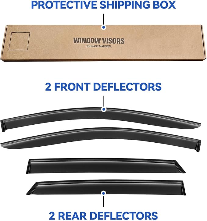 Window Visors Rain Guards Shield