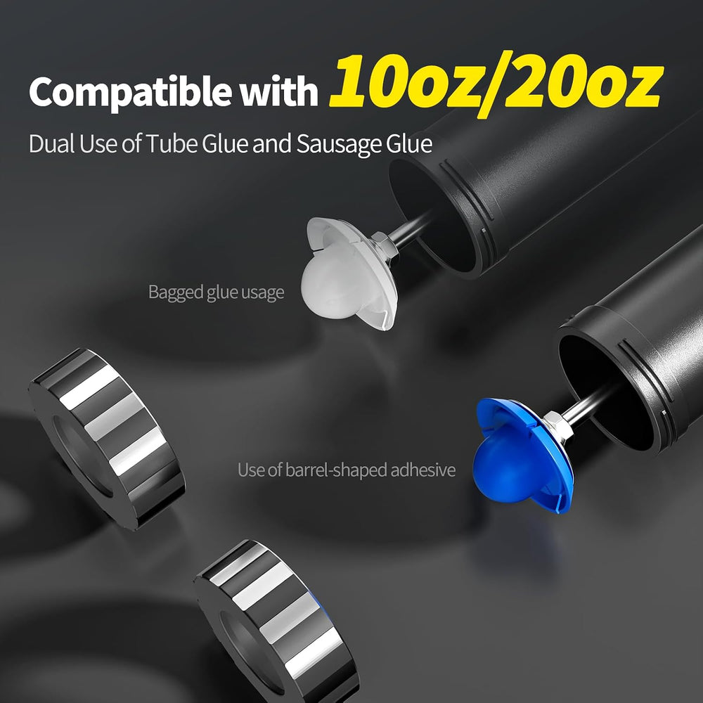 Silicone Sealant Caulking Gun, Heavy Duty Industrial Manual Caulking Gun with...