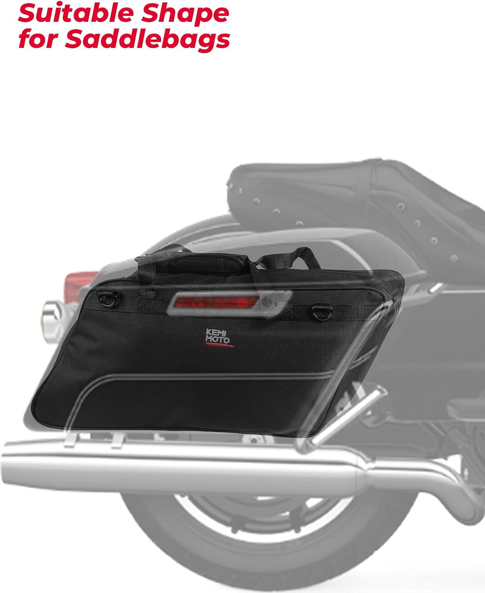 KEMIMOTO Saddlebag Liners 1 Pair Motorcycle Saddle Liner Bag 32L Hard Saddle ...