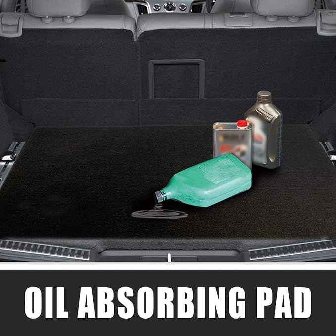 LINLA 61" x 39" Absorbent Oil Mat, Contains Liquid Garage Floor mat...