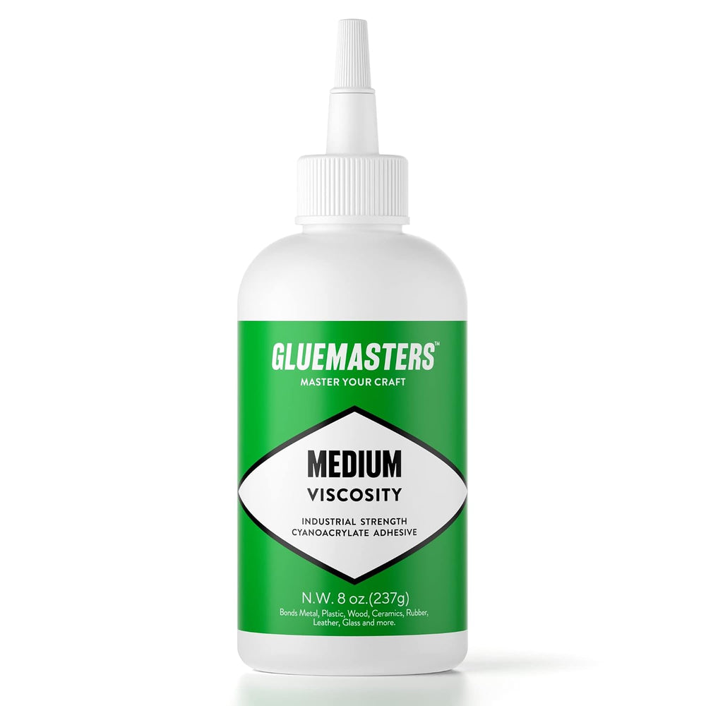 Industrial Grade Cyanoacrylate Adhesive - Medium Viscosity, 8 oz, Super Glue
