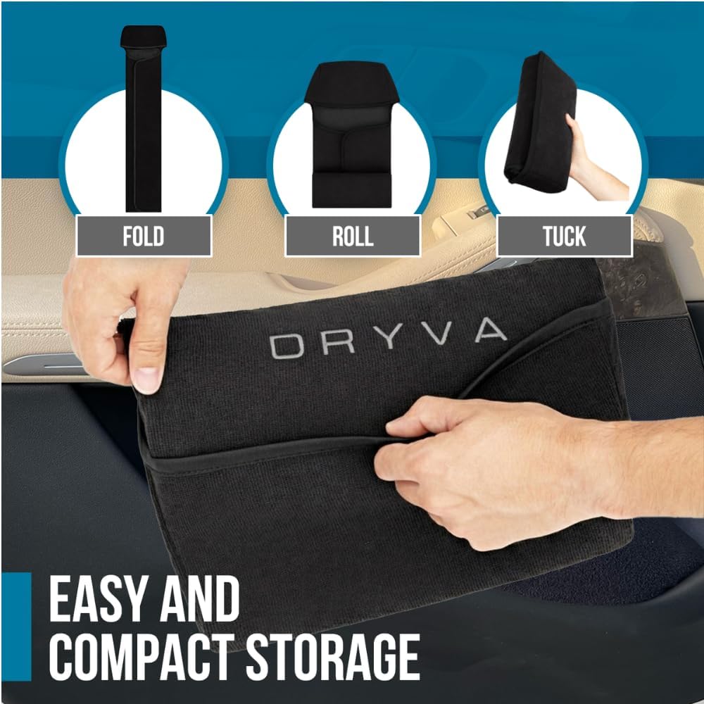 DryvaSeat - Premium Microfiber Towel Car Seat Cover - Waterproof & Sweatp...