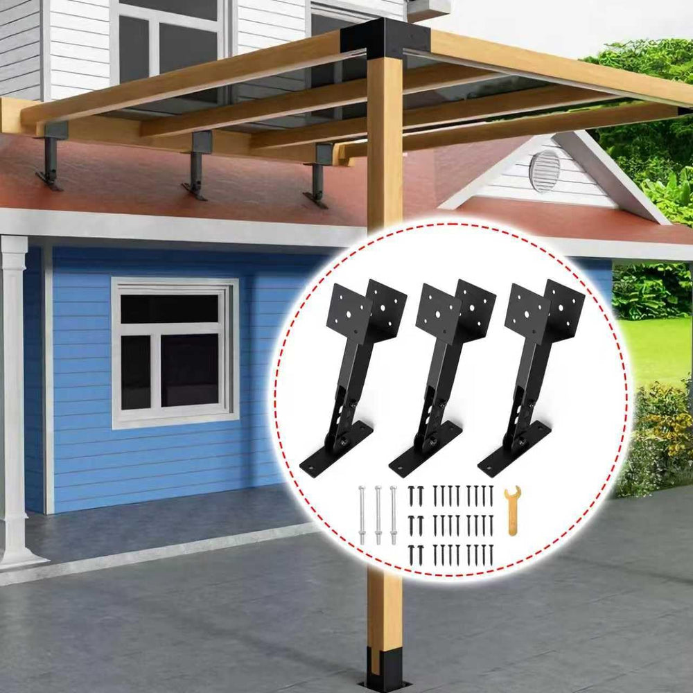 3Pcs Roof Riser Brackets Kit with 12.2"-16.2" Adjustable Height and...