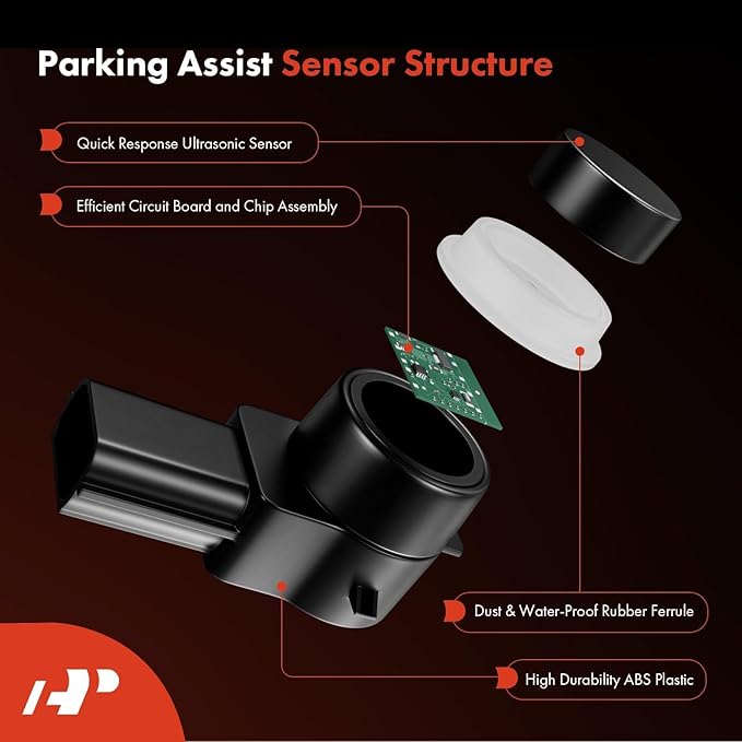 A-Premium 4-PC Reverse Backup Parking Aid Assist Sensor Compatible