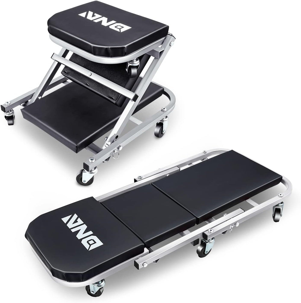 DNA MOTORING TOOLS-00185 36 Inches 2 IN 1 Rolling Folding Car Creeper/Seat (...