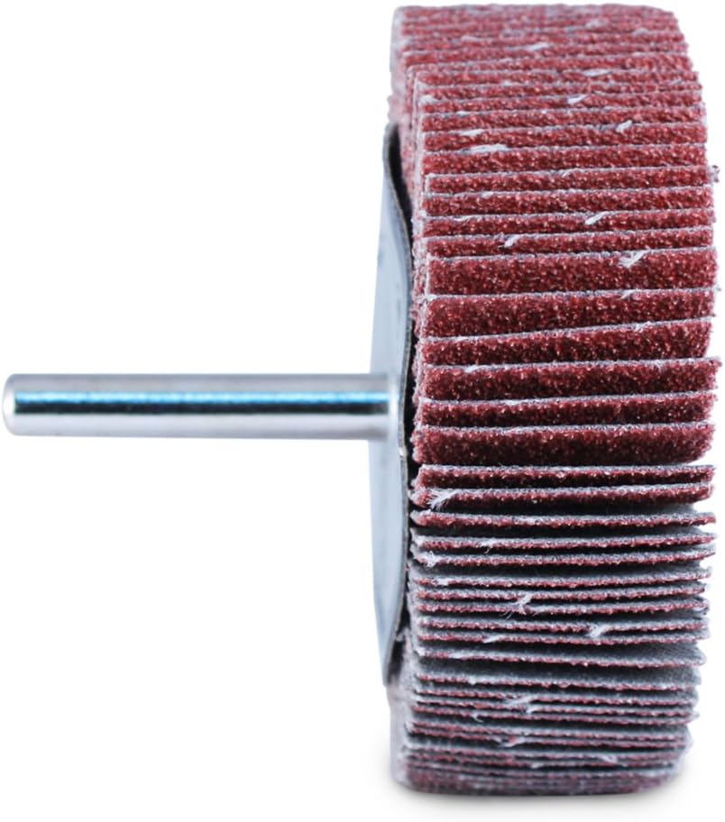 BHA 3 x 1 x 1/4 Aluminum Oxide Mounted Flap Wheel - 120 Grit - 5 Pack