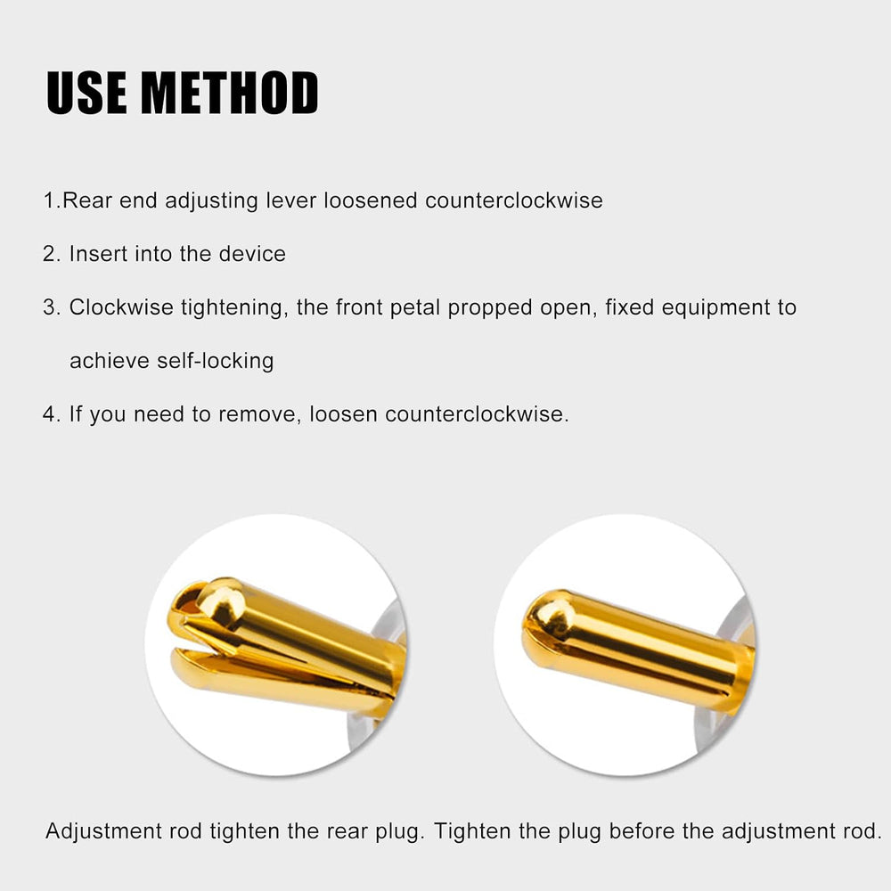 Acogedor 4Pcs Banana Plugs, BA1403 Angled Locking 24K Gold Plated
