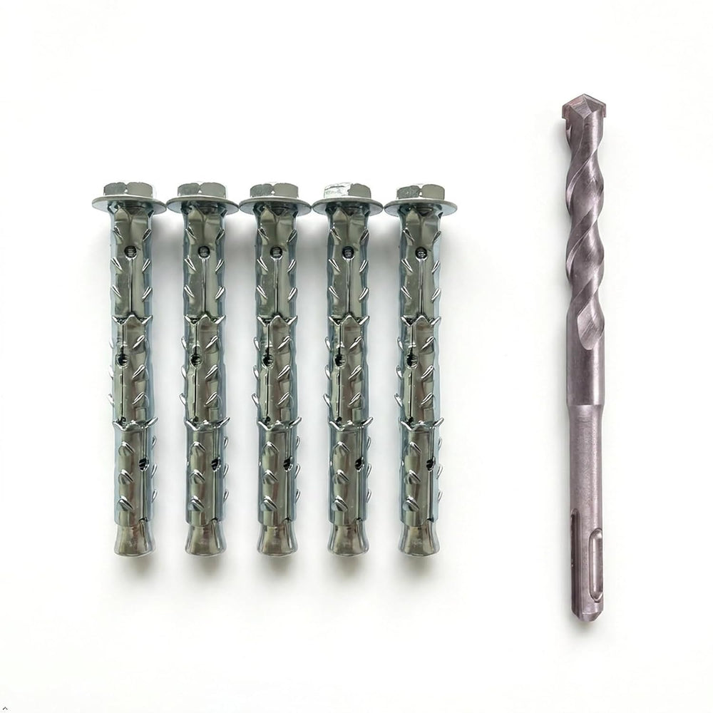 5/16×4" Hex Heavy Duty Hollow Wall Anchors, Through-Hardened Expansion S...
