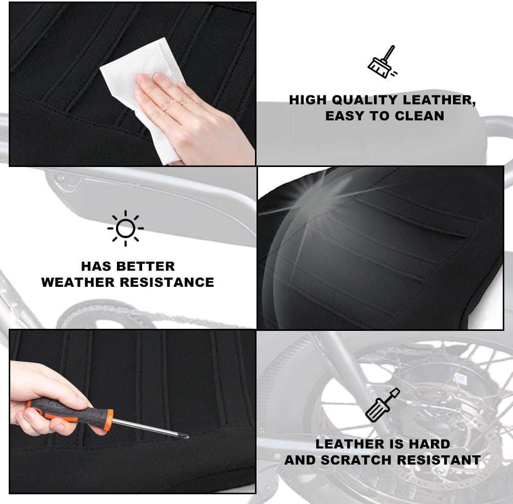 Non-Slip Seat Cover Fit for Super73 Z-Series (Z1, ZX, Z Miami) | PVC Leather ...