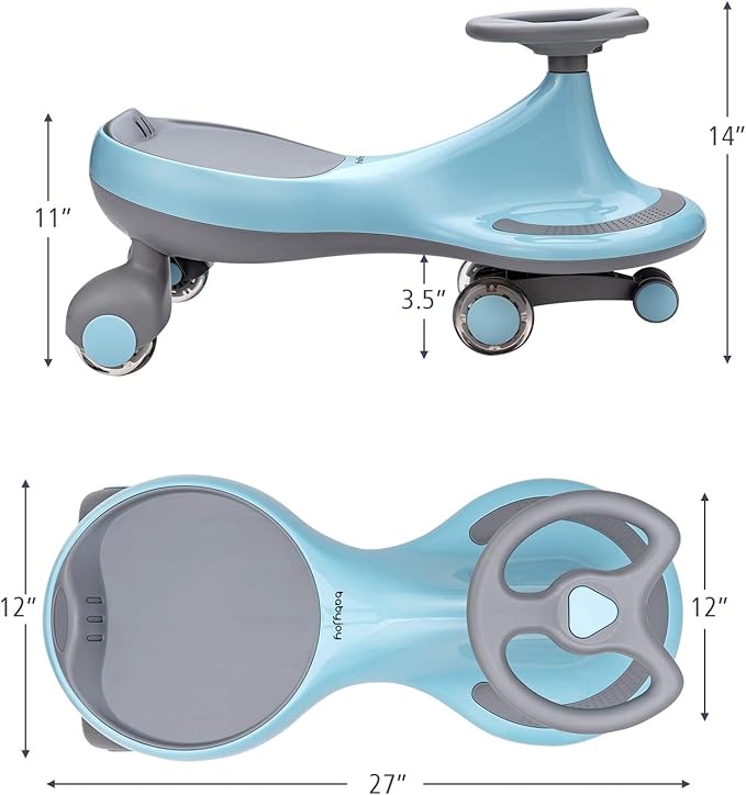HONEY JOY Wiggle Car, 2 in 1 Swing Car