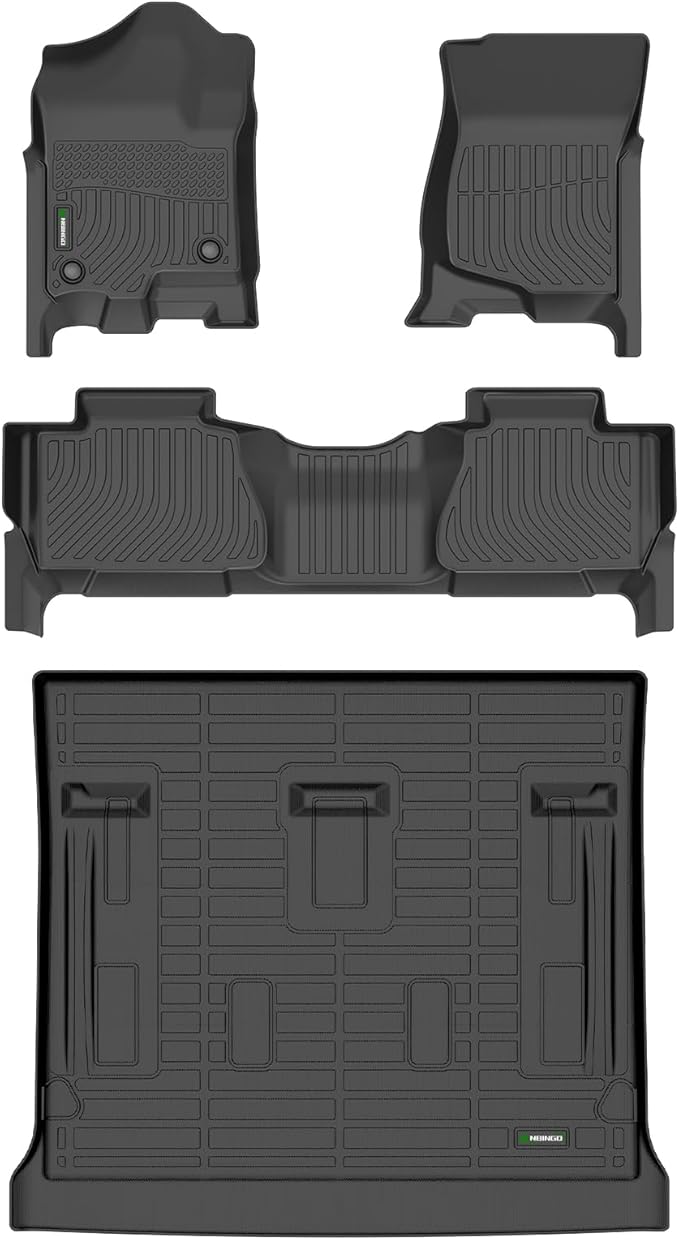 ANBINGO®Floor Mats Fit for Chevy Tahoe/GMC Yukon 2007-2014&Cargo Liners All