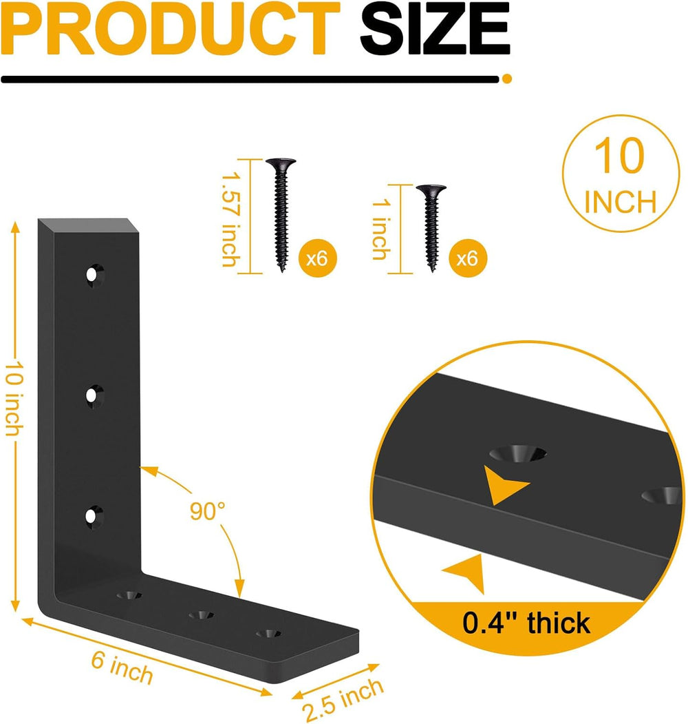 Countertop Support Brackets 10 inch,Heavy Duty Countertop Brackets 10'