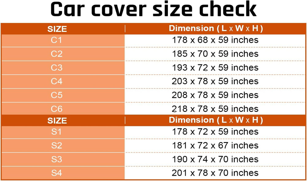 Small Car Cover Waterproof All Weather Protection with Silver Stripe Design,U...
