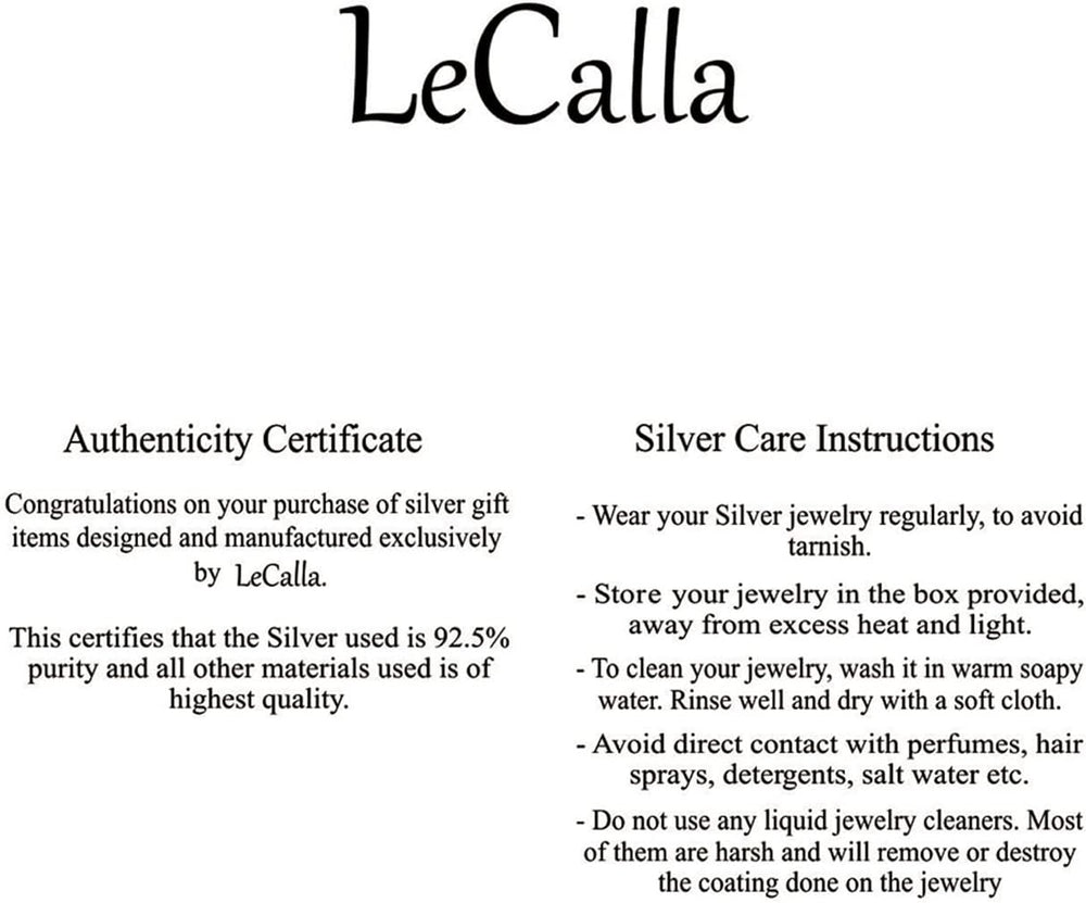 LeCalla 925 Sterling Silver Italian Jewelry Adjustable Chain Necklace, Slidin...