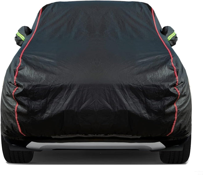 Breathable New Material, Waterproof Car Cover, Locks and Zipper Doors,
