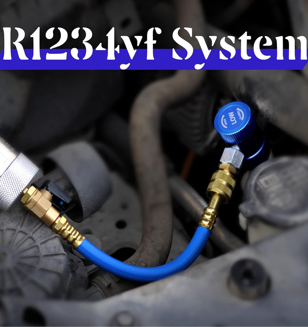 R1234YF & R134A AC Oil Dye Injector Kit with Accessories