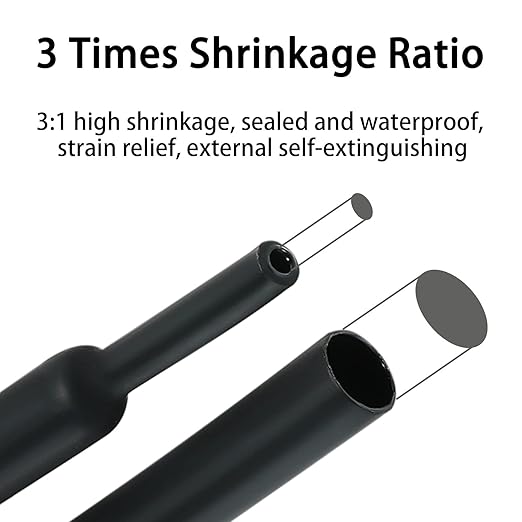 3:1 Ratio Heat Shrink Tubing Roll Adhesive Lined Industrial Marine Grade Dual