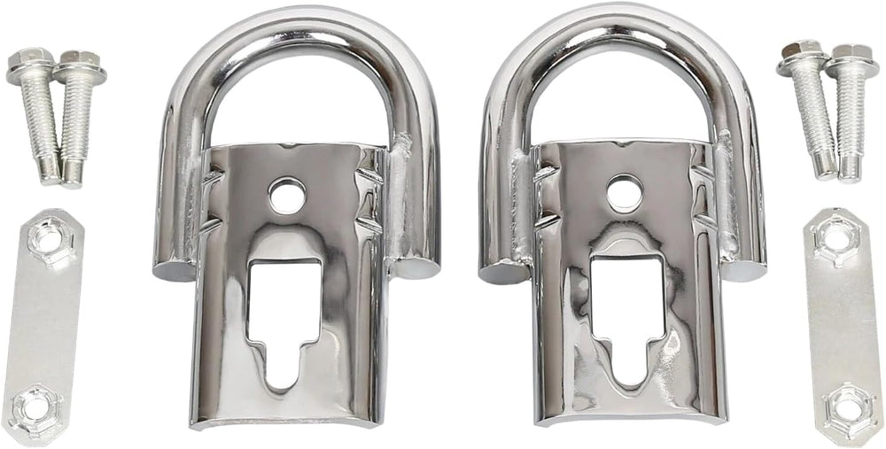Front Pair Chrome Tow Hooks w/Hardware for Fo rd F 1 50 F-150 2004-2024 Cab P...